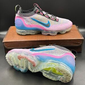 Nike Wmns Air VaporMax 2021 Flyknit Next Nature 'Pink Blast Photo Blue'